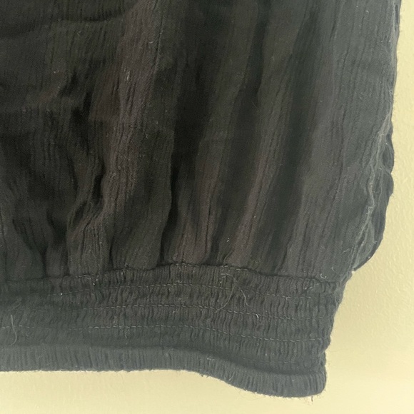 Japna Surplice T Shirt Blouse SMALL Black Rayon - Picture 9 of 9